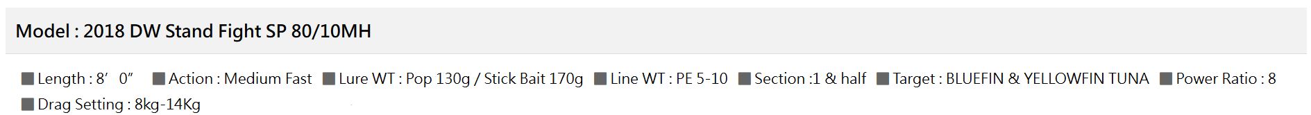 Sea VentureX SVX Rod Spinning Dark Wrestler SM SP 80/10 MH PE 5-10 Or 0763